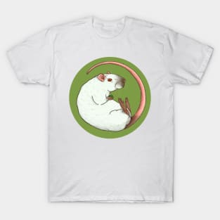 Seal Point Pet Rat Illustration T-Shirt